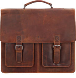 Greenwood Férfi bőr aktatáska Greenwood Nigel - barna