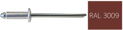 Koelner - Rawlplug Nyitott félgömbfejű húzószegecs 3, 9x10mm festett RAL3009 alumínium-acél - bakonykotoelem - 4 Ft