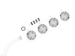 Elite Разклонител с usb elite es-wsp001-4 smart (2228)