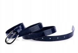  Öv klasszikus öv, sötétkék lakk, 2 cm