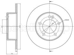 METELLI Brzdový kotúč METELLI 23-1386C (23-1386C)
