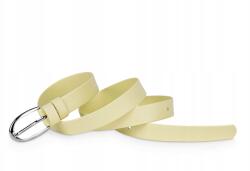  Öv klasszikus öv, banán sárga, matt, 2 cm széles