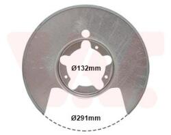 VAN WEZEL Ochranný plech proti rozstreku, Brzdový kotúč VAN WEZEL 2813373 (2813373)