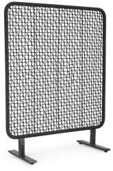 Bizzotto Paravan decorativ otel negru, gri charcoal Babilo 120x50x150h (0663958)