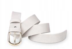 Kaletnik Öv klasszikus öv, ekrü velúr, 3 cm (PPE29-EC1VEL1GOLD115)