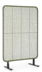 Bizzotto Paravan decorativ otel gri charcoal verde Babilo 120x50x180h (0663961)