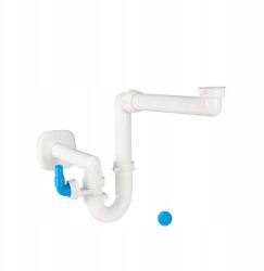 Lira Helytakarékos szifon Ø40 T-idommal és zajvédelemmel Ø20-25 (9.1279.B21)