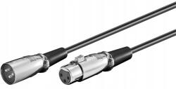 Goobay Xlr kábel aljzat dugó (3-pin) Goobay 6m szürke (50715)