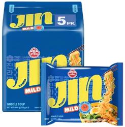 Ottogi Jin Ramen Mild tésztaleves, enyhén fűszeres 5x120g Ottogi Korea (4845)