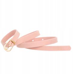 Kaletnik Öv klasszikus öv, púder rózsaszín velúr, 1, 5 cm széles (PPE15-PP1VEL1GOLD110)
