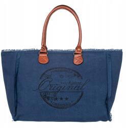  Vivi Paris Navy kék hétvégi strandtáska, 35L, cipzáras (10903-AN20-NB)