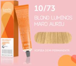 Londa Professional Vopsea de par demi-permanenta Londa Professional Demi-Permanent Color Cream 10 73, Blond Luminos Maro Auriu, 60 ml