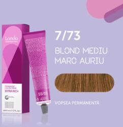 Londa Professional Vopsea de par permanenta Londa Professional Permanent Color Cream 7 73, Blond Mediu Maro Auriu, 60 ml