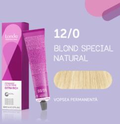 Londa Professional Vopsea de par permanenta Londa Professional Permanent Color Cream 12 0, Blond Special, 60 ml
