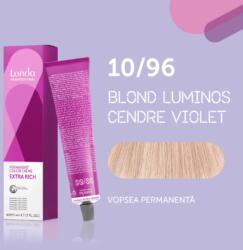 Londa Professional Vopsea de par permanenta Londa Professional Permanent Color Cream 10 96, Blond luminos cendre violet, 60 ml