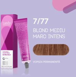 Londa Professional Vopsea de par permanenta Londa Professional Permanent Color Cream 7 77, Blond Mediu Maro Intens, 60 ml