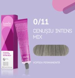 Londa Professional Vopsea de par permanenta Londa Professional Permanent Color Cream 0 11, Mix Cenusiu Intens, 60 ml