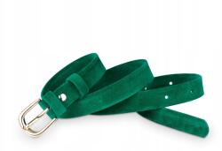 Kaletnik Öv női klasszikus, gyepzöld velúr, 2 cm-es (PPE18-GRASS1VEL1GOLD125)
