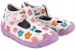 Befado bölcsődei papucs, óvodai Papucs Soft virágos tépőzáras r. 22 (630P020)