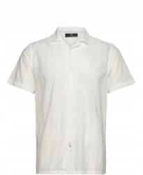 Indicode Fehér Rövid Ujjú Férfi Ing Áttört Hímzéssel L Rg