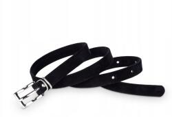 Kaletnik Öv Női klasszikus fekete velúr öv 1, 5 cm széles (PPE15-B1VEL1S120)