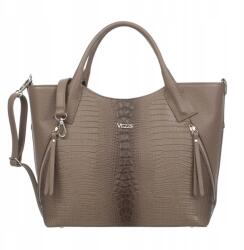 Vezze Nagy bőr kézitáska Vezze Caccia Taupe (VEZ243-T)