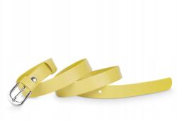  Öv klasszikus öv, sárga matt, 2 cm