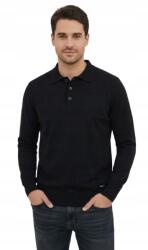 Indicode Fekete Férfi Pulóver Gallérral És Gombokkal