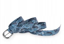  Öv klasszikus öv kék pikkelyes mintával 2 cm