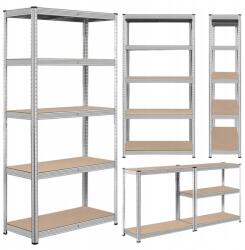 Humberg Fém Garázs Tárolószekrény 180x90x40cm 5 Polcos Erős 875KG Teherbírás (4812)