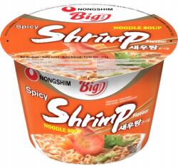 Nongshim Ramen leves garnélával, csípős, tálban 115g Nongshim (4739)