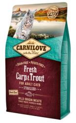CARNILOVE macskaeledel friss, sterilizált ponty és pisztráng 2 kg