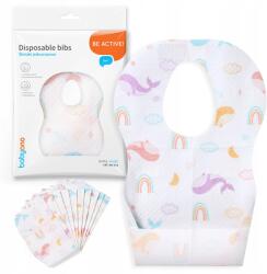 Babyono Eldobható előke zsebbel, puha, erős, 10 darabos készlet 6+ hónapos kortól (878)