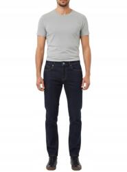 Indicode Sötétkék Egyenes Szárú Férfi Farmernadrág Kontrasztos Varrással 28/32