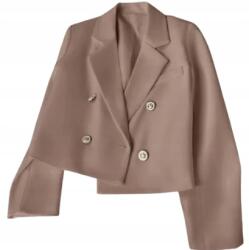  MD rövid blézer arany gombokkal Sötét Bézs Camel L 40