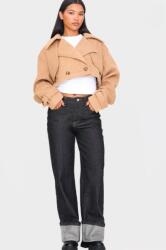 Prettylittlething Bézs színű, szálcsiszolt anyagból készült rövidnadrág, XL