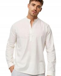 Indicode Férfi Ing Lenvászon Álló Gombok Bézs L Rg