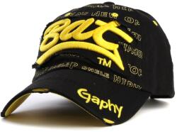  Baseball Sapka Dikom Bat Gaphy Baseball Sapka Fekete Sárga Streetwear (DIKOM bat CZARNY-ŻÓŁTY)