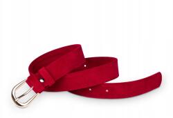 Kaletnik Öv klasszikus piros velúr 3 cm 125 cm (PPE29-R1VEL1GOLD125)