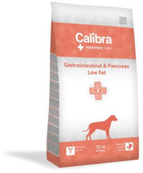 Calibra VD Dog Gastrointestinal & Pancreas Low Fat kutyatáp 12kg + Ajándék VD Dog Gastrointestinal jutalomfalat