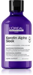 L'Oréal Serie Expert Keratin Alpha Sleek sampon a sima megjelenésű frizuráért 300 ml