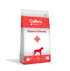 Calibra VD Dog Diabetes & Obesity kutyatáp 12kg + Ajándék VD Weight Management jutalomfalat