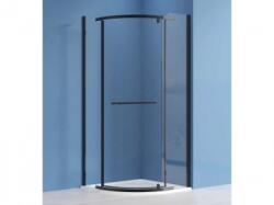 Roltechnik JANDIS Íves Zuhanykabin FEKETE - íves, egy nyíló ajtós zuhanykabin (N0801)