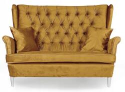  Gaja Skandináv Szárnyas Kanapé, Nem Átalakítható, Family Furniture, Mustár