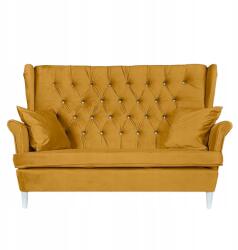  Gaja Skandináv Szárnyas Kanapé, Nem Átalakítható, Family Glamour, Sárga