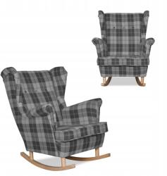  Winston Szárnyas Hintaszék, Skandináv Stílus, Family Furniture, Szürke Rácsos