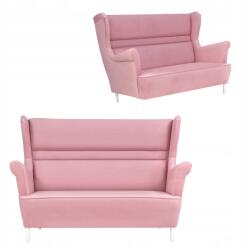  Zoja Skandináv Stílusú Karosszékes Kanapé, Nem Átalakítható, Family Furniture, Púderrózsaszín