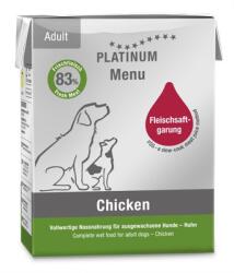 PLATINUM Menu Chicken - nedvestáp felnőtt kutyák számára 185 g - pepita