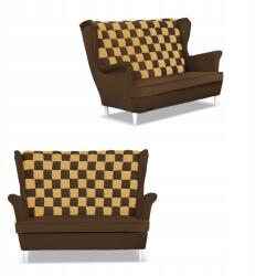  Carol Duo Skandináv Szárnyas Kanapé Családi Bútorok Barna És Sárga