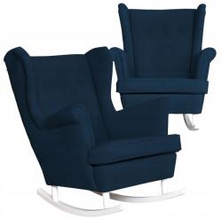  Skandináv Velúr Hintaszék Hunter Family Furniture Sötétkék